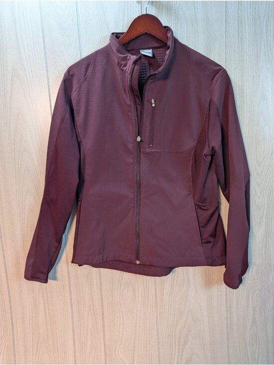 Nike Jackets & Blazers - Nike Fit Storm Jacket Womens Size Large Purple Full Zip Long Sleeves Pockets